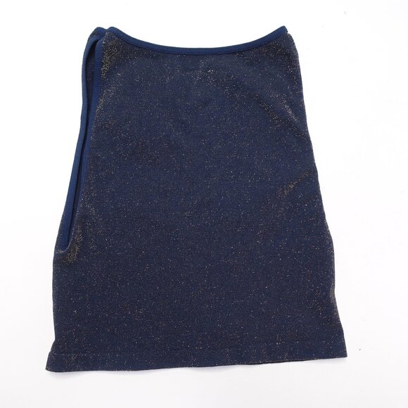 Free People Intimately Blue glitter Tank Crop top size XS NEW - Picture 5 of 6